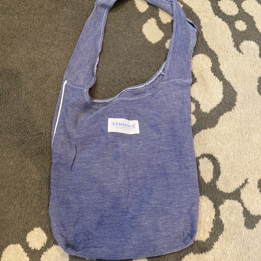 New Blue Canvas Shoulder Bag